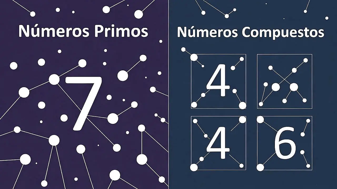 Diferencia entre números primos y compuestos