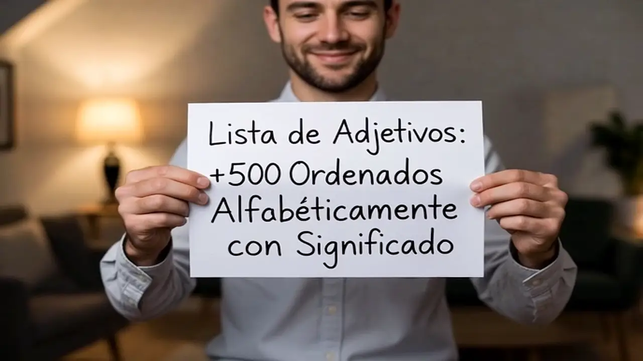Lista de Adjetivos: +500 Ordenados Alfabéticamente con Significado