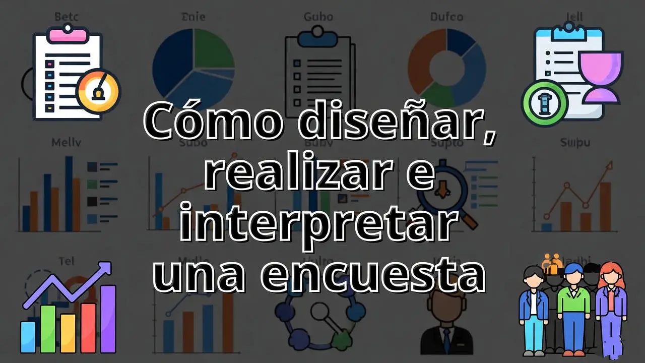 Cómo diseñar, realizar e interpretar una encuesta