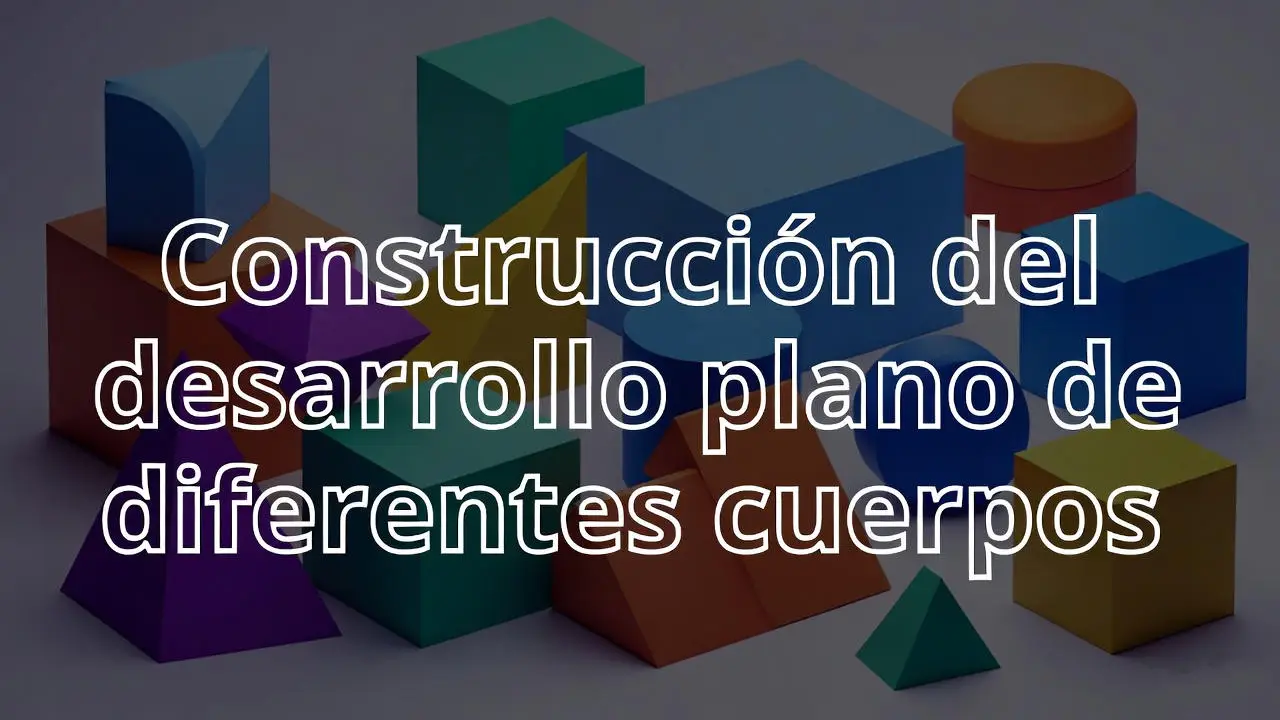 Construcción del desarrollo plano de diferentes cuerpos