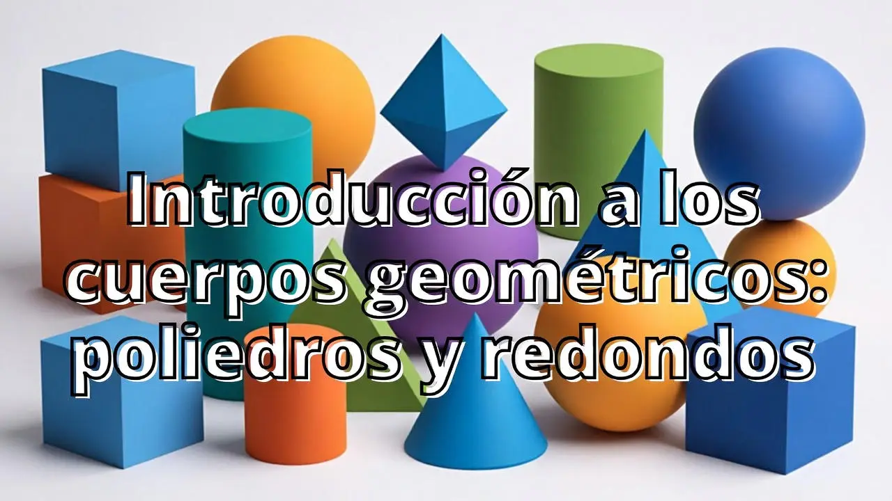 Introducción a los cuerpos geométricos: poliedros y redondos