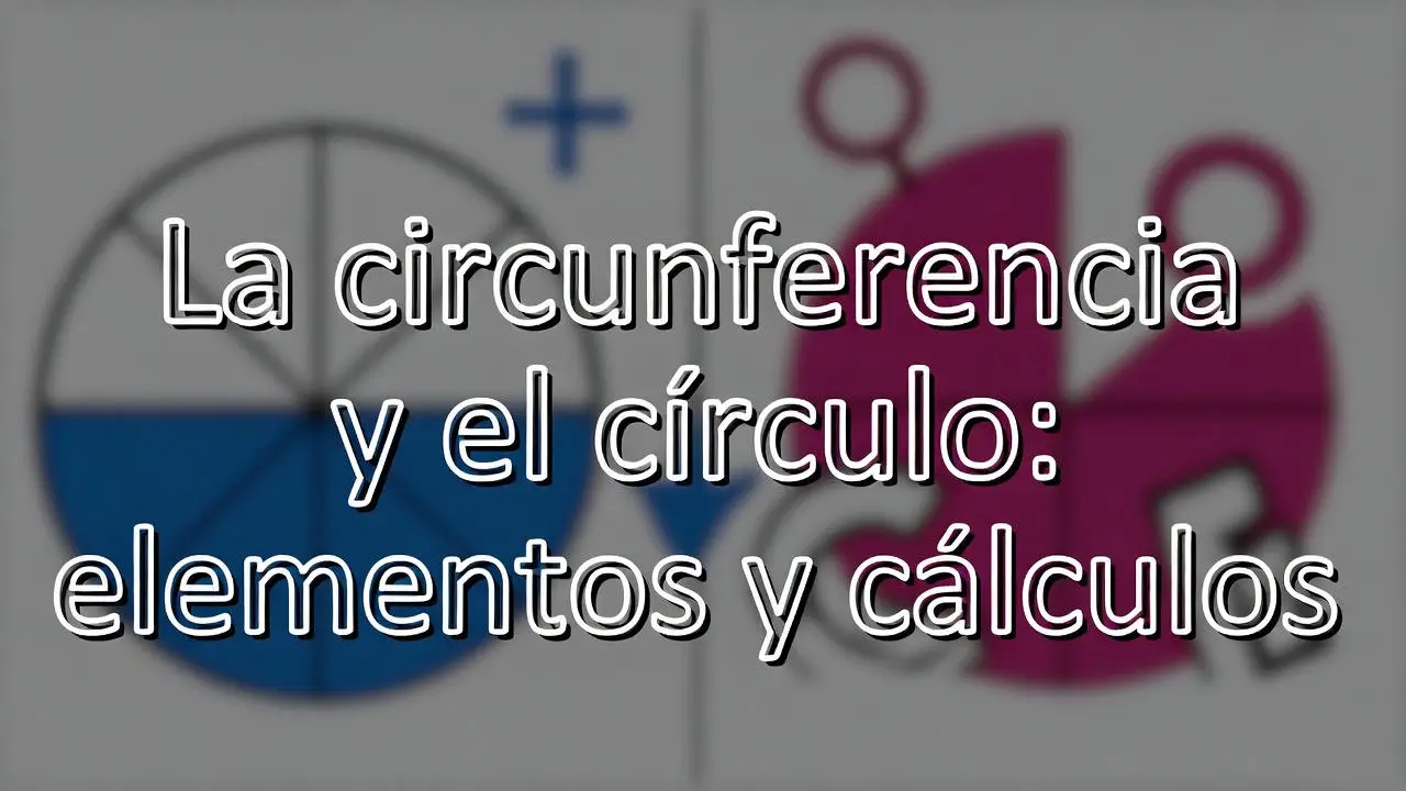 La circunferencia y el círculo: elementos y cálculos