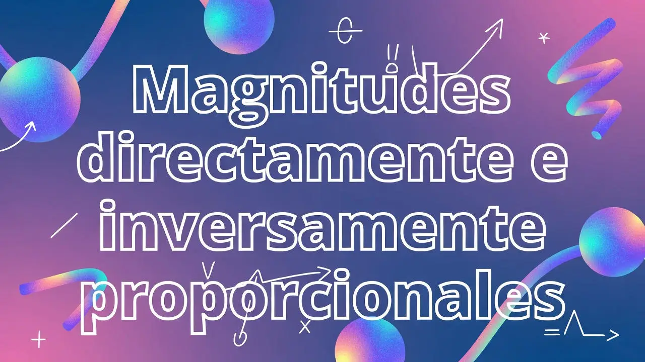 Magnitudes directamente e inversamente proporcionales