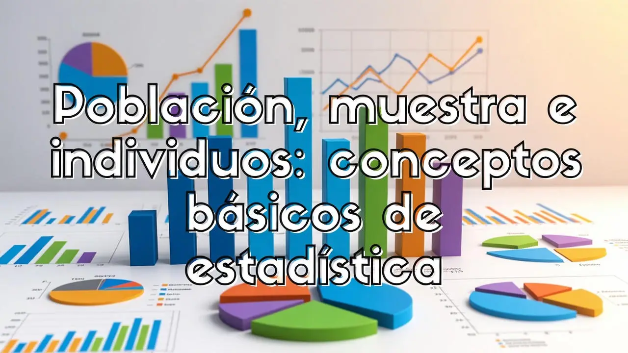 Población, muestra e individuos: conceptos básicos de estadística