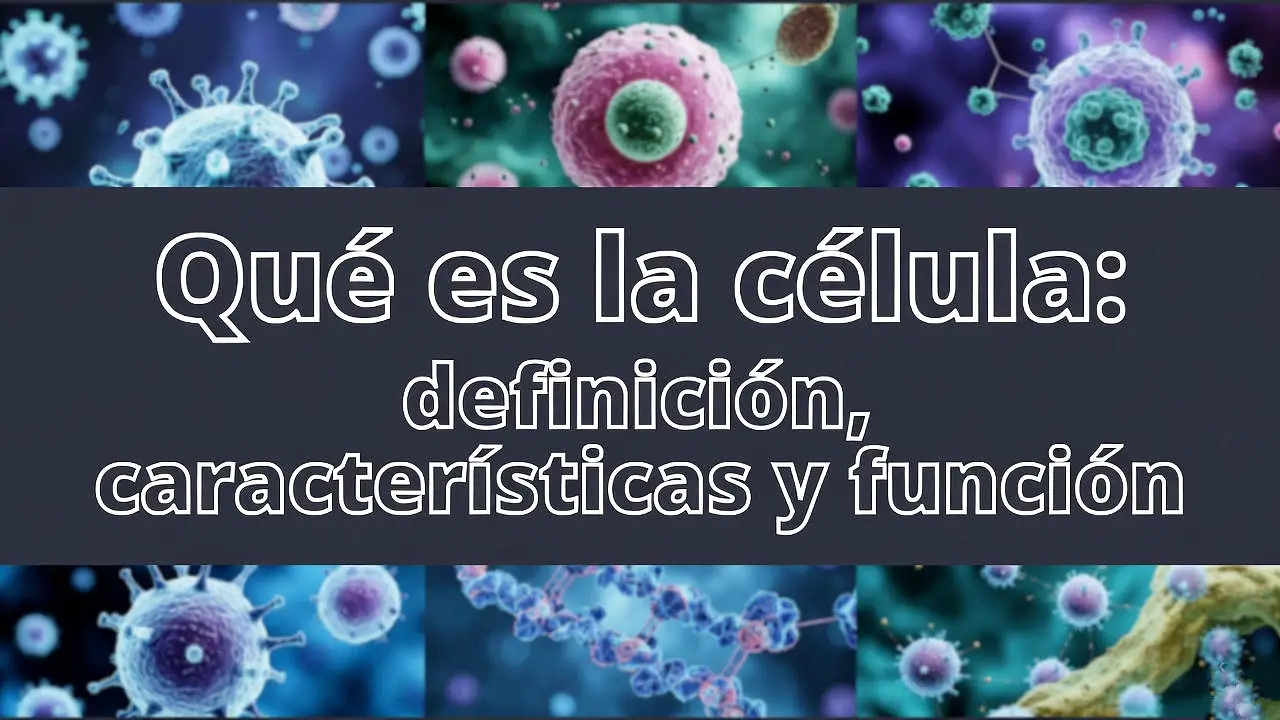 Qué es la célula: definición, características y función