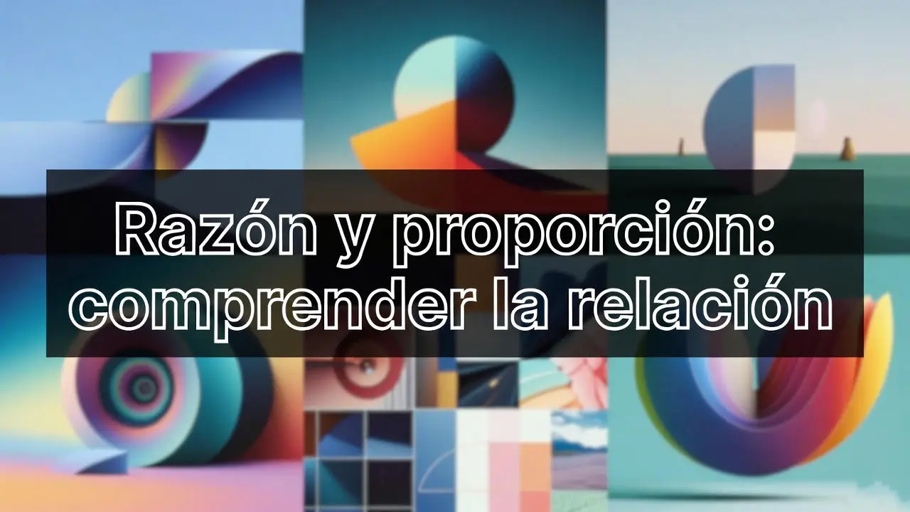 Razón y proporción: comprender la relación