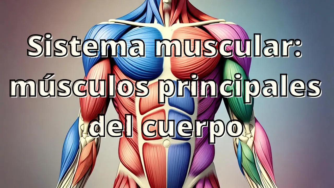 Sistema muscular: músculos principales del cuerpo