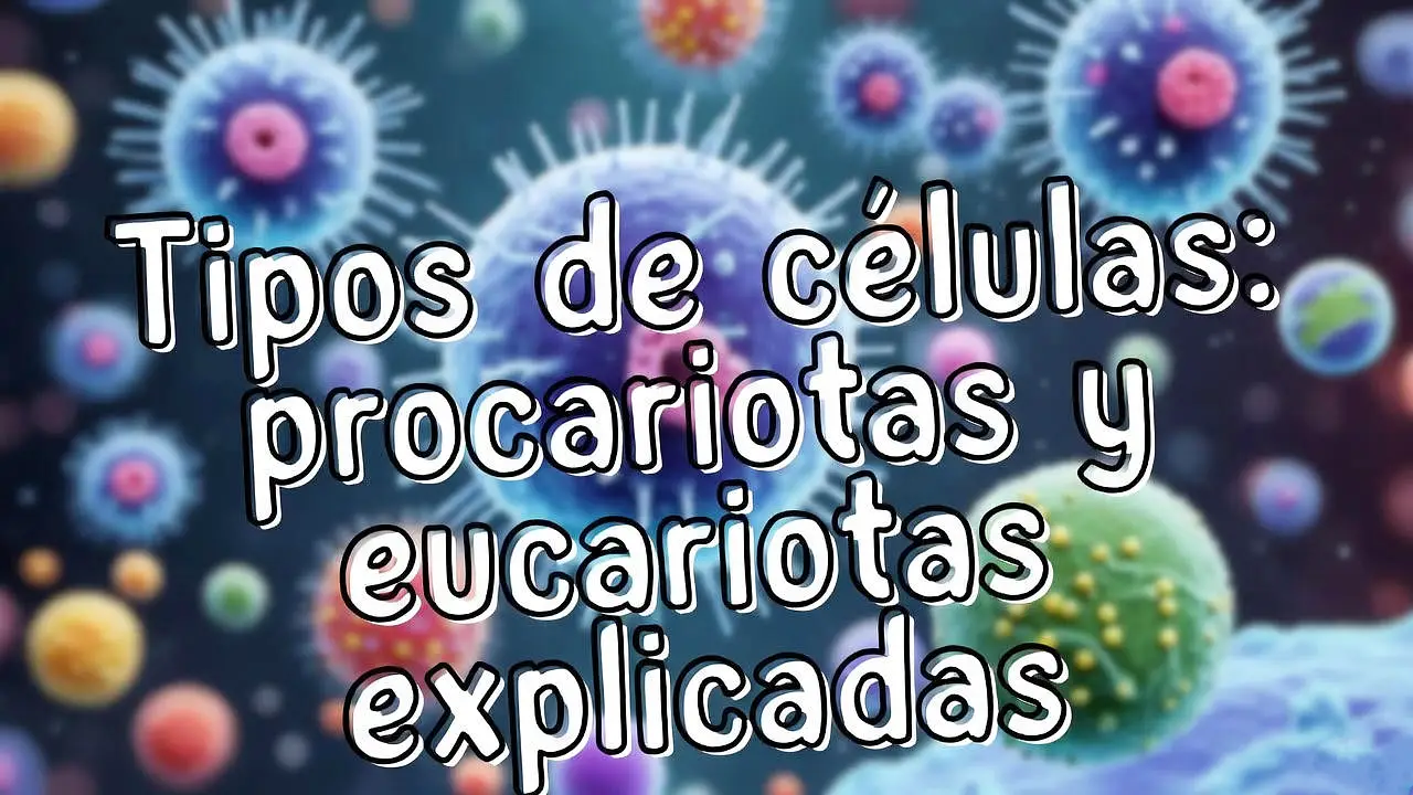 Tipos de células: procariotas y eucariotas explicadas