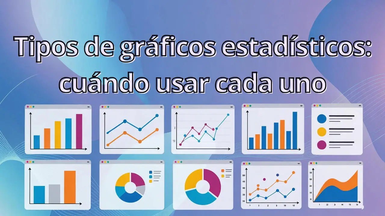 Tipos de gráficos estadísticos: cuándo usar cada uno