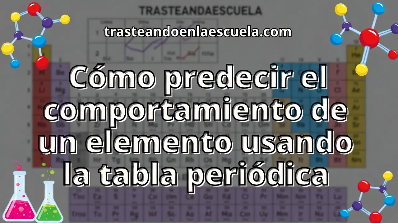 Cómo predecir el comportamiento de un elemento usando la tabla