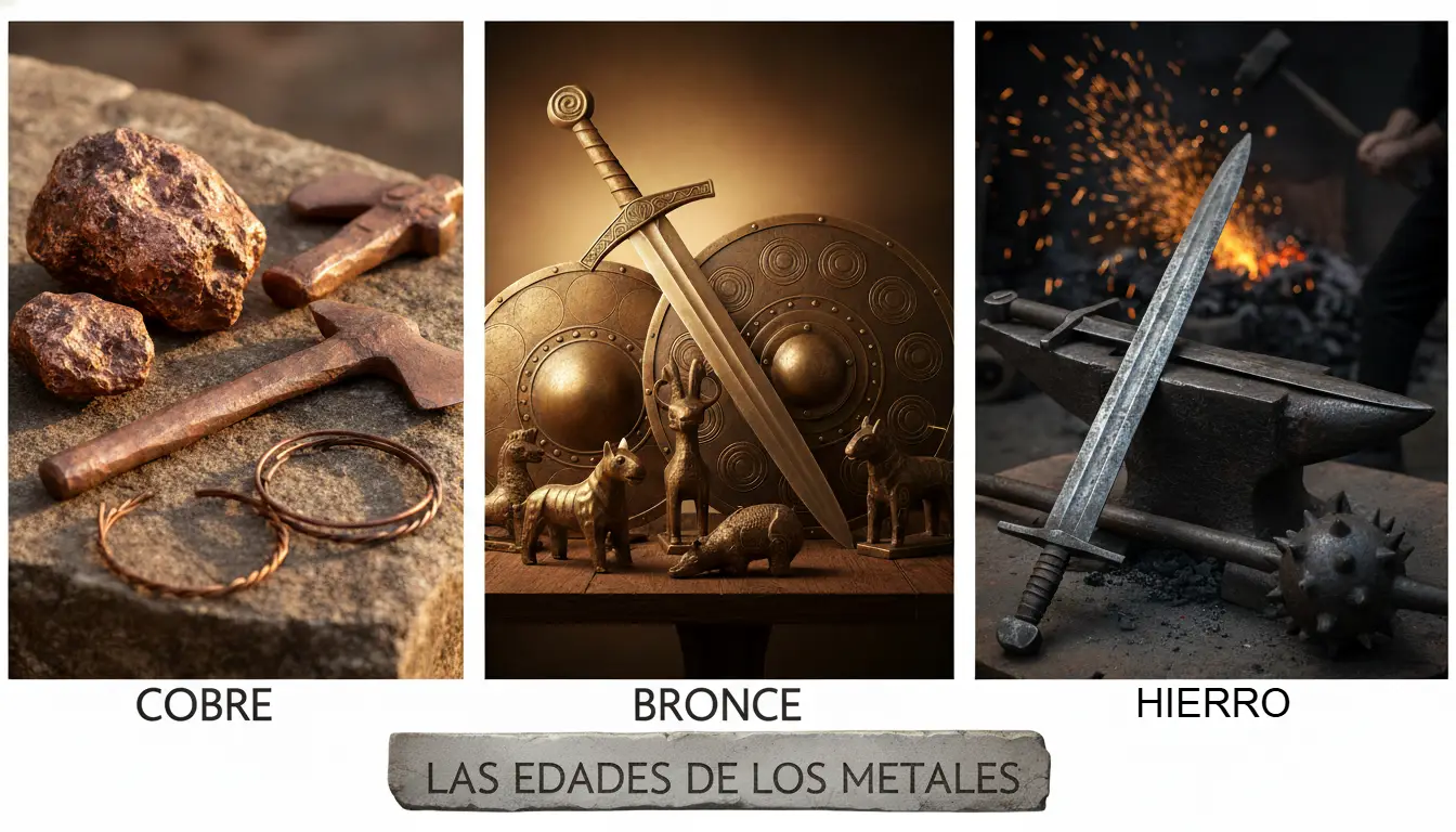 La Edad de los Metales: cobre, bronce y hierro