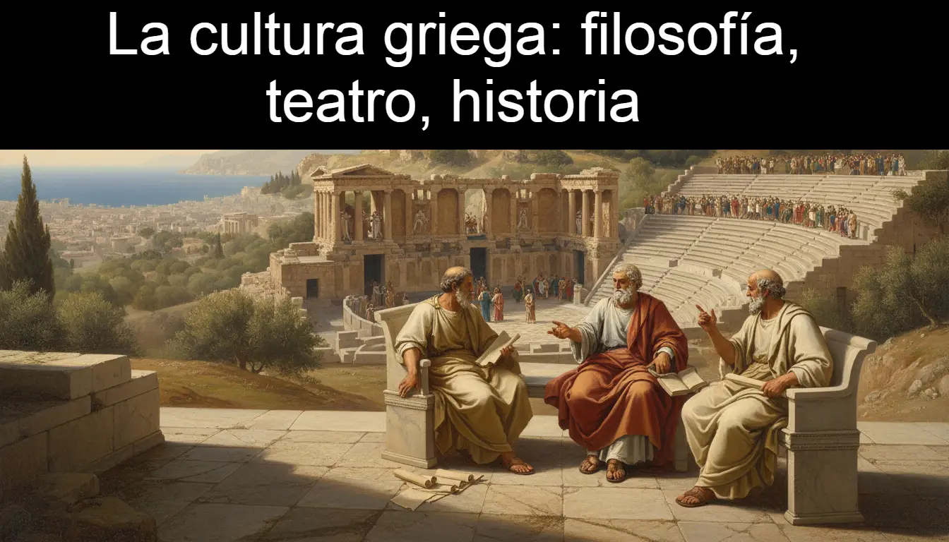 La cultura griega: filosofía, teatro, historia