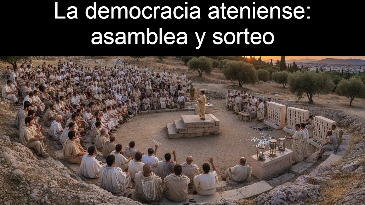 La democracia ateniense: asamblea y sorteo