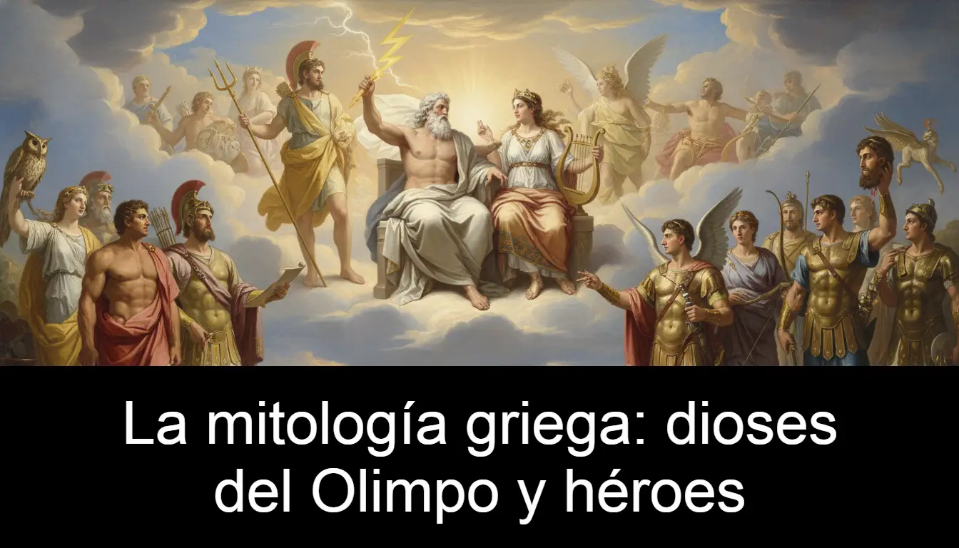 La mitología griega: dioses del Olimpo y héroes