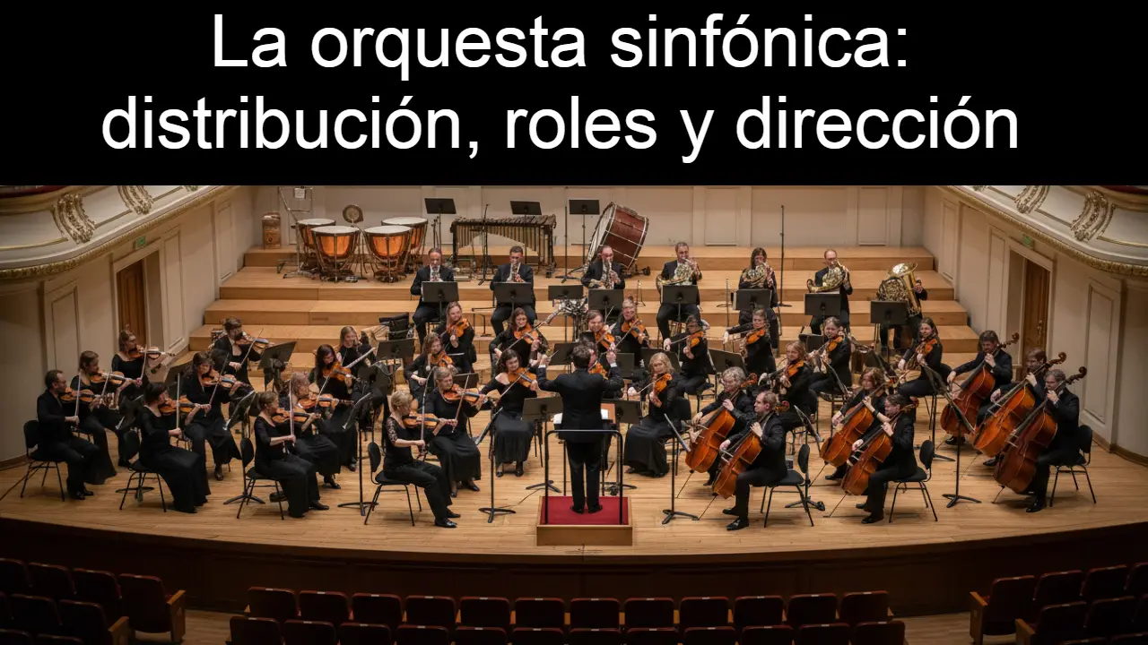 La orquesta sinfónica: distribución, roles y dirección