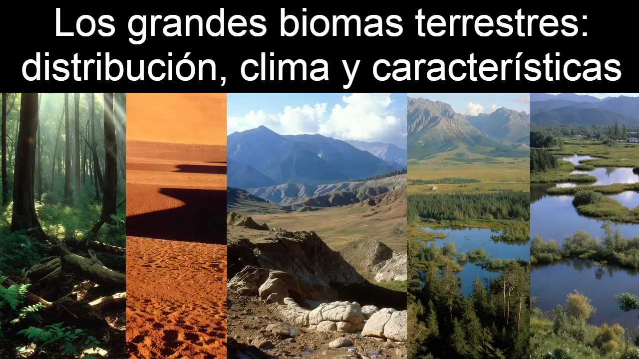 Los grandes biomas terrestres: distribución, clima y características