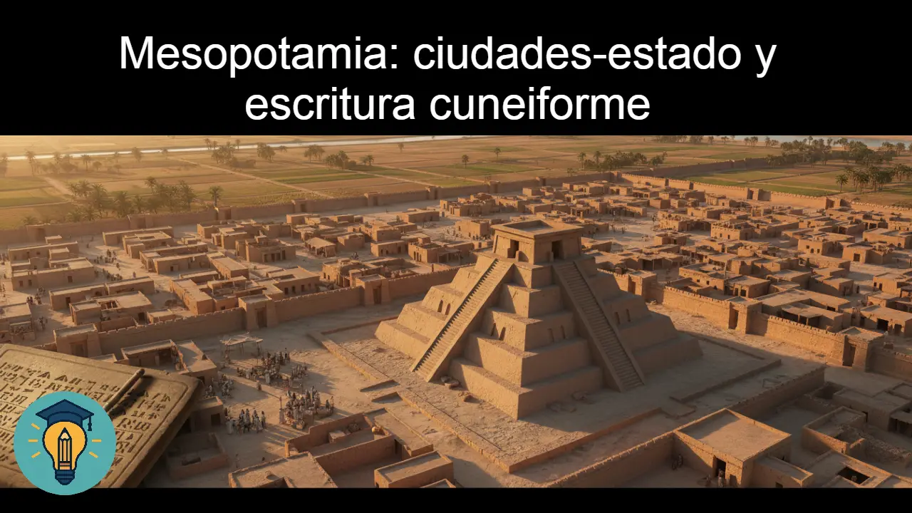 Mesopotamia: ciudades-estado y escritura cuneiforme