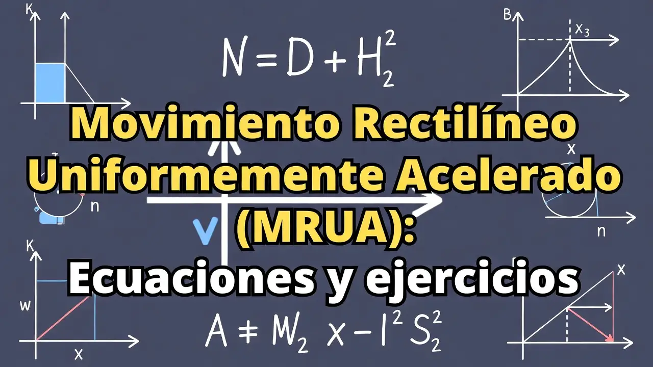 Movimiento Rectilíneo Uniformemente Acelerado (MRUA): Ecuaciones y ejercicios