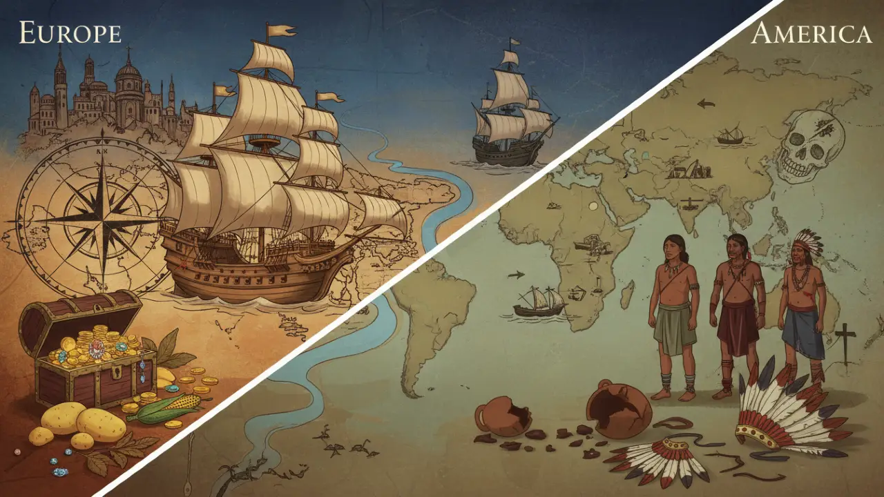 Consecuencias del descubrimiento de América para Europa y América
