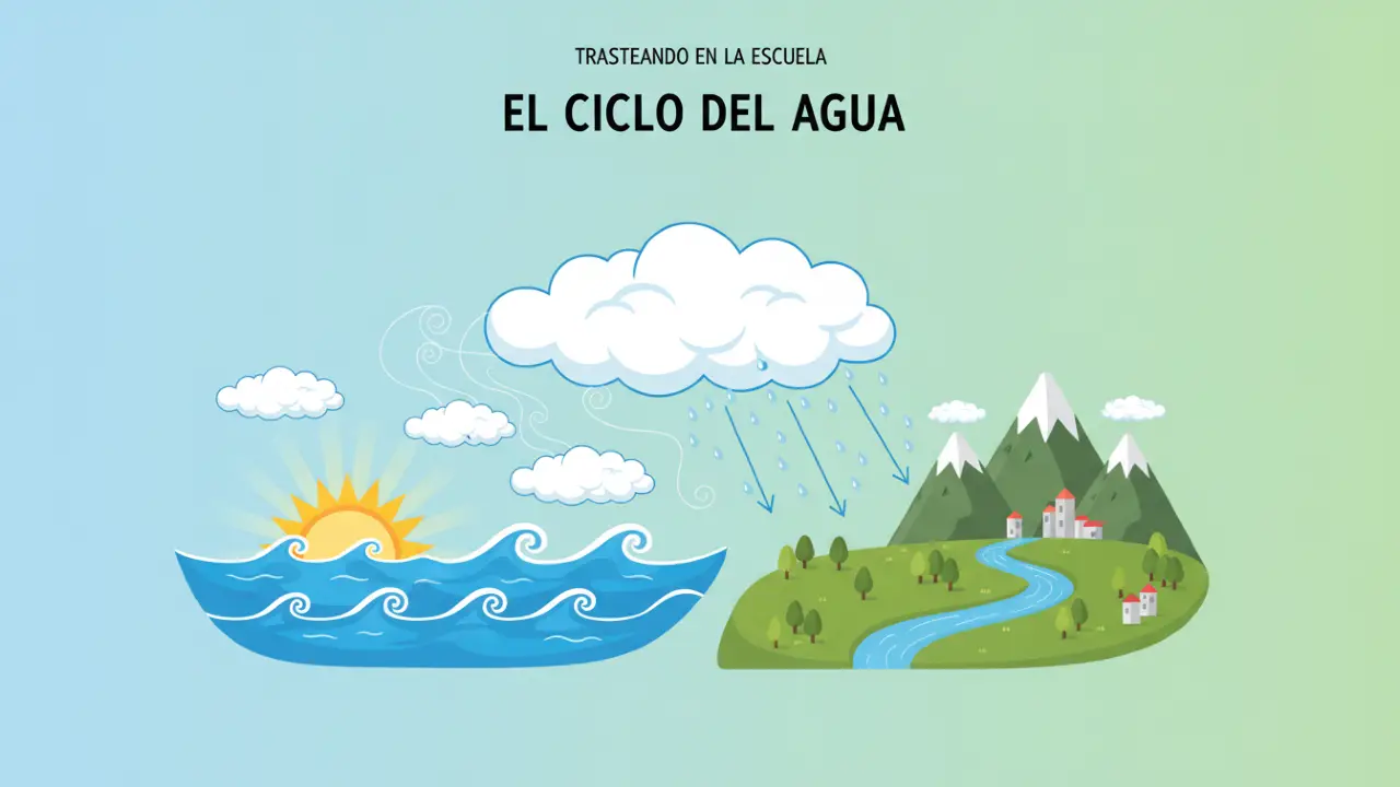 El ciclo del agua: evaporación, condensación y precipitación