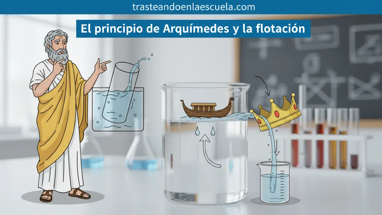 El principio de Arquímedes y la flotación