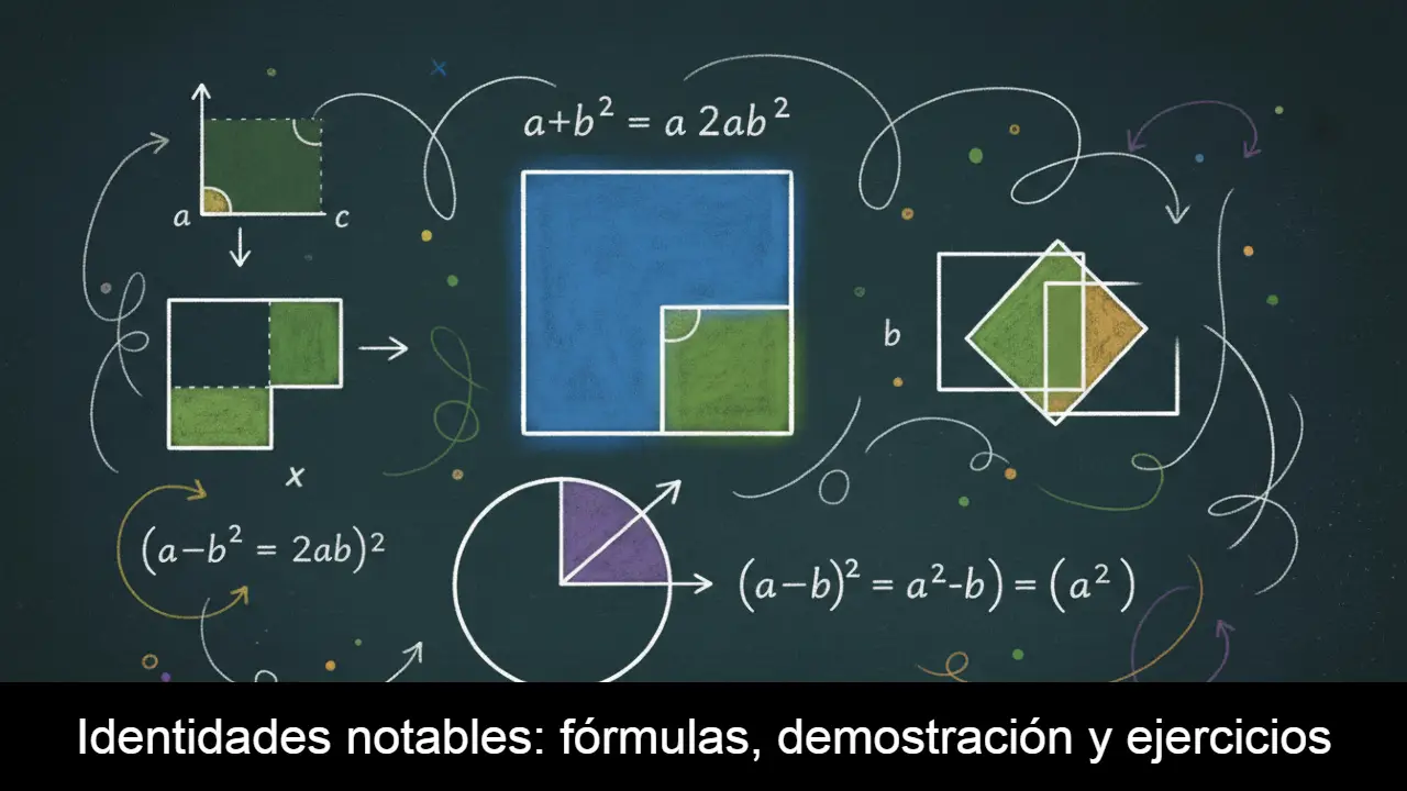 Identidades notables: fórmulas, demostración y ejercicios