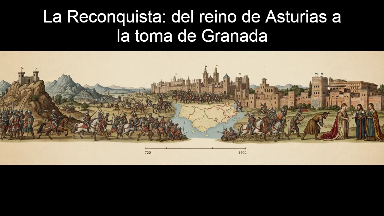 La Reconquista: del reino de Asturias a la toma de Granada