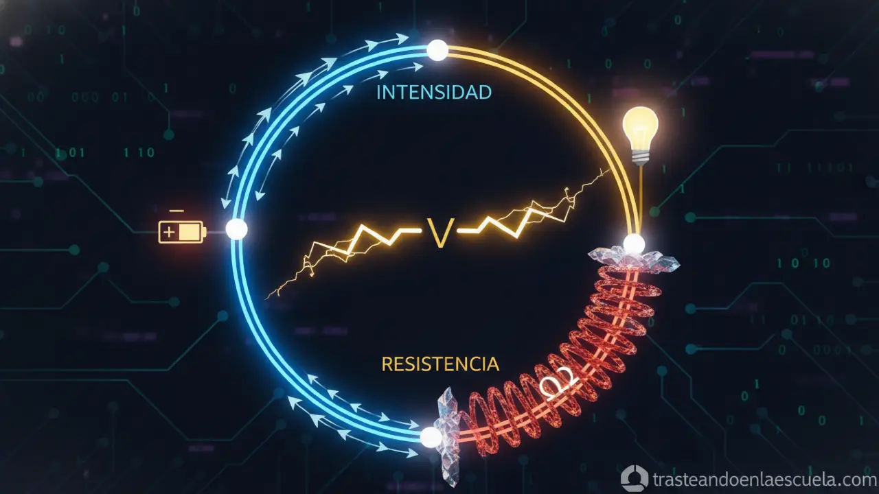 Magnitudes eléctricas: intensidad, voltaje y resistencia