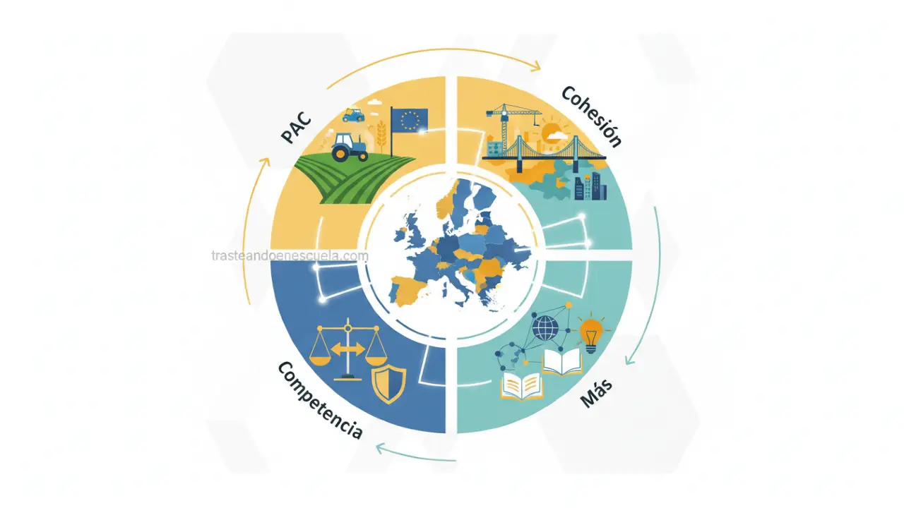 Políticas comunes de la UE: PAC, cohesión, competencia y más