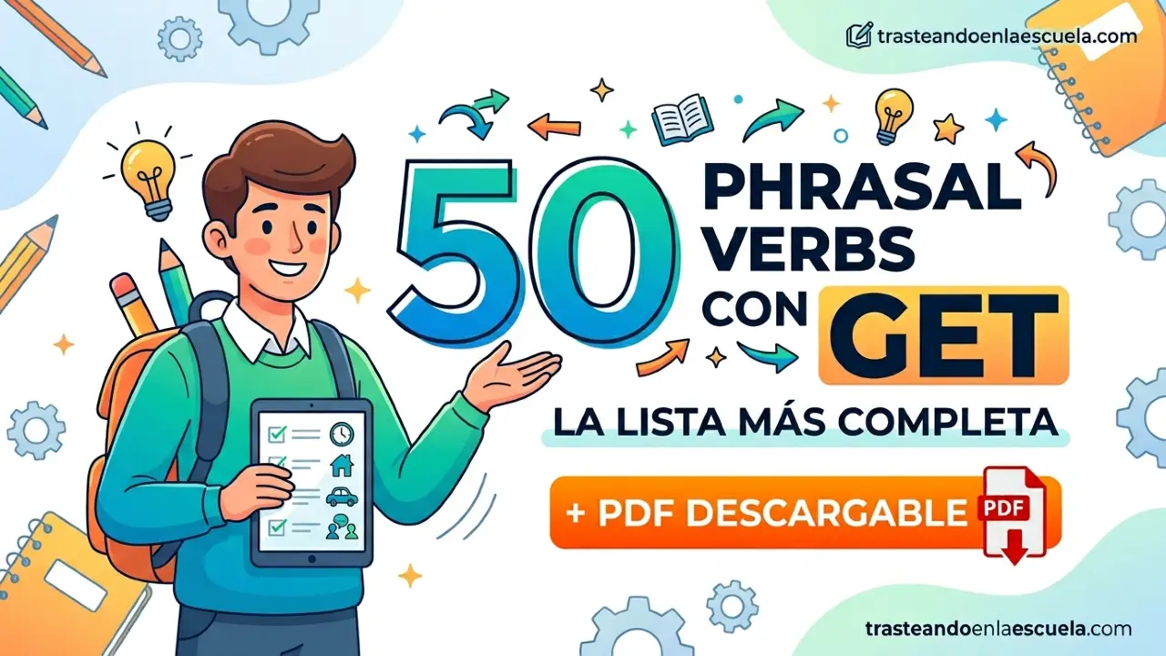 50 phrasal verbs con GET: la lista más completa + PDF para descargar