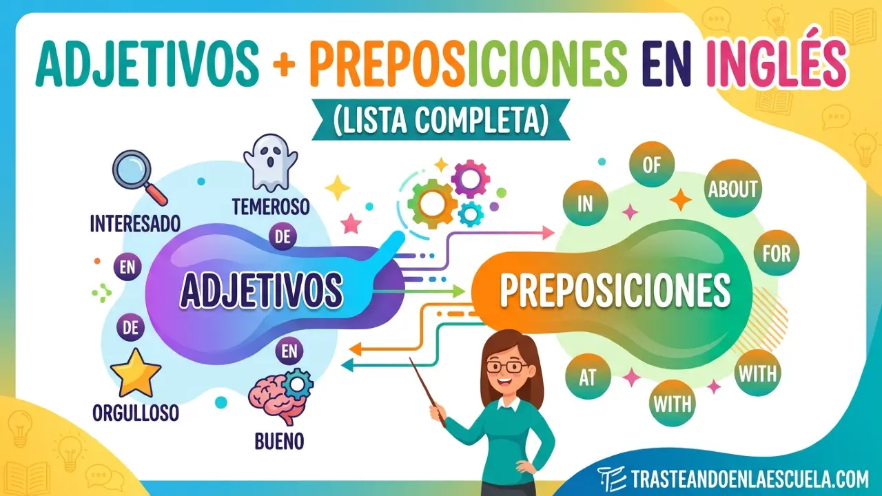 Adjectives + Prepositions: lista completa en inglés