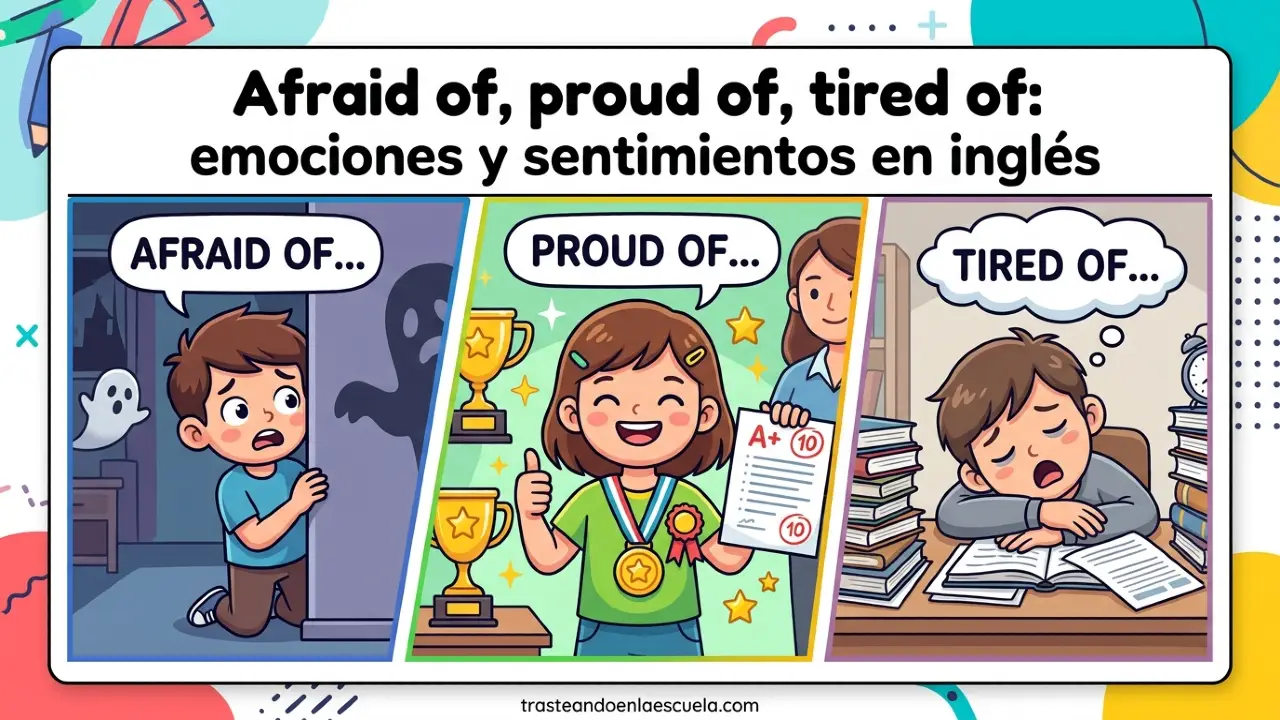 Afraid of, proud of, tired of: emociones y sentimientos en inglés