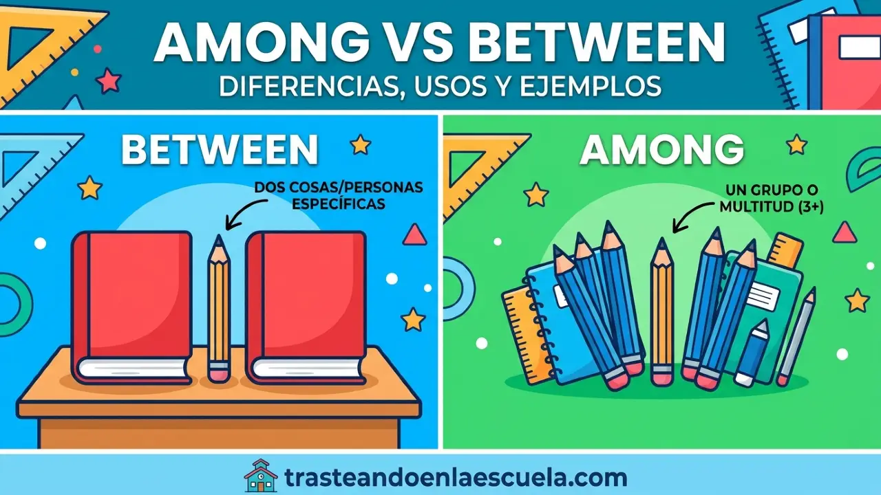 Among vs Between: diferencias, usos y ejemplos