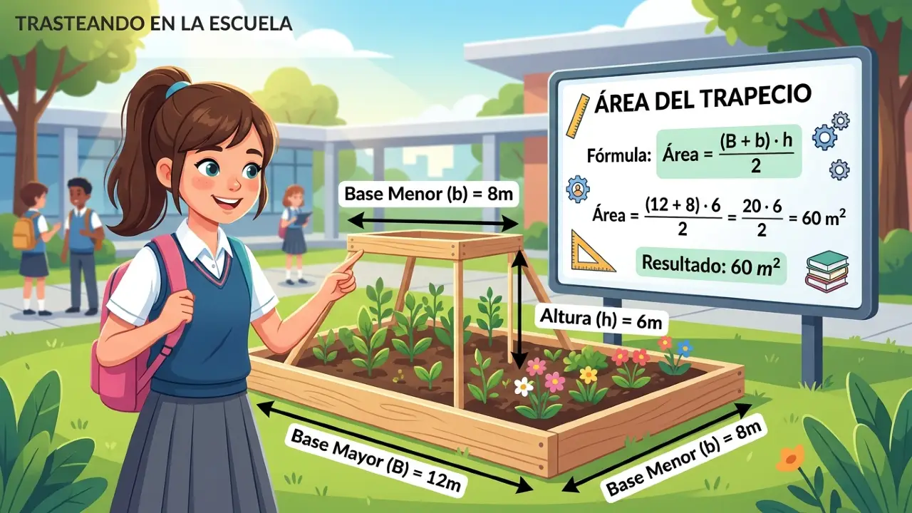 Área del trapecio: fórmula, ejercicios y ejemplos prácticos