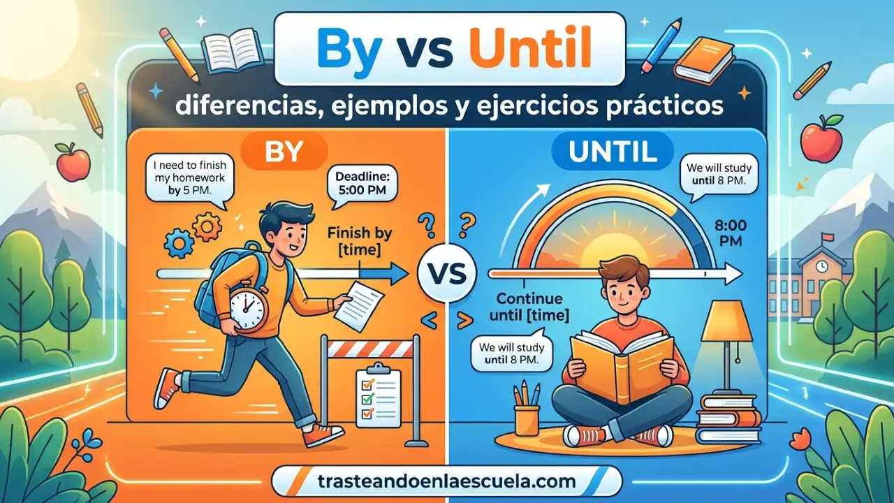 By vs Until: diferencias, ejemplos y ejercicios prácticos