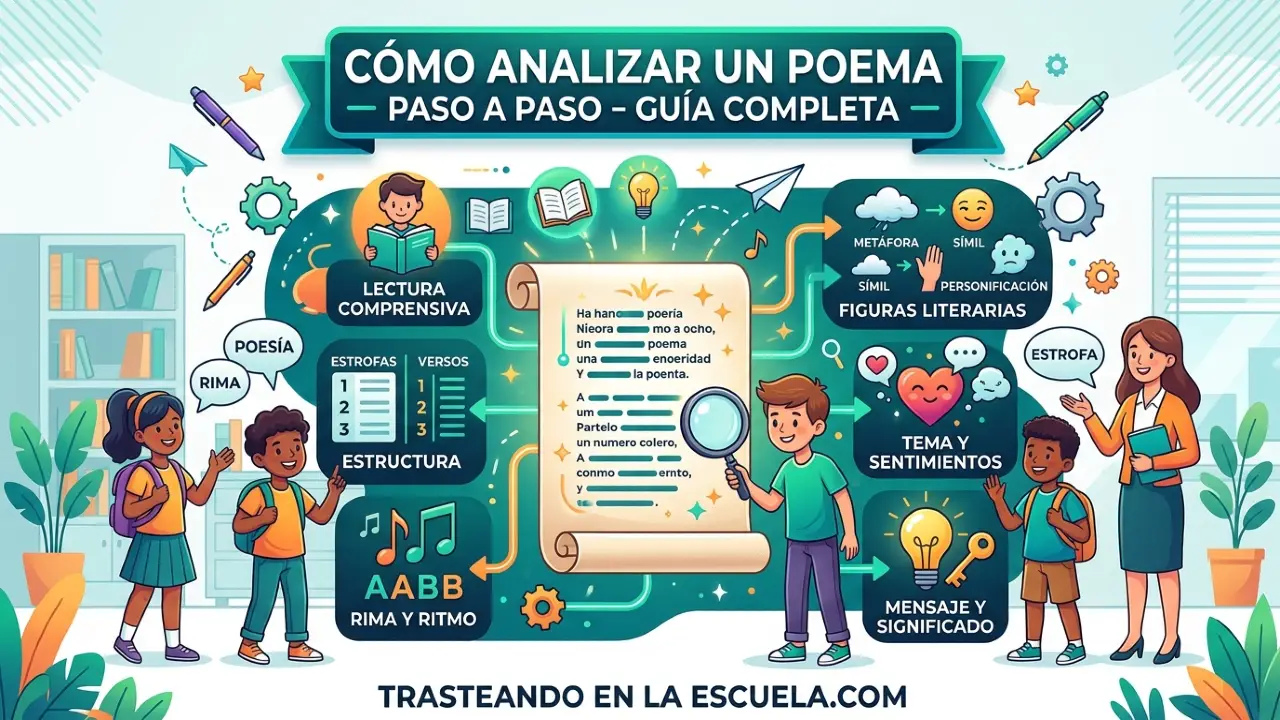 Cómo analizar un poema paso a paso - Guía completa
