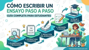 Cómo escribir una redacción paso a paso: guía completa para estudiantes