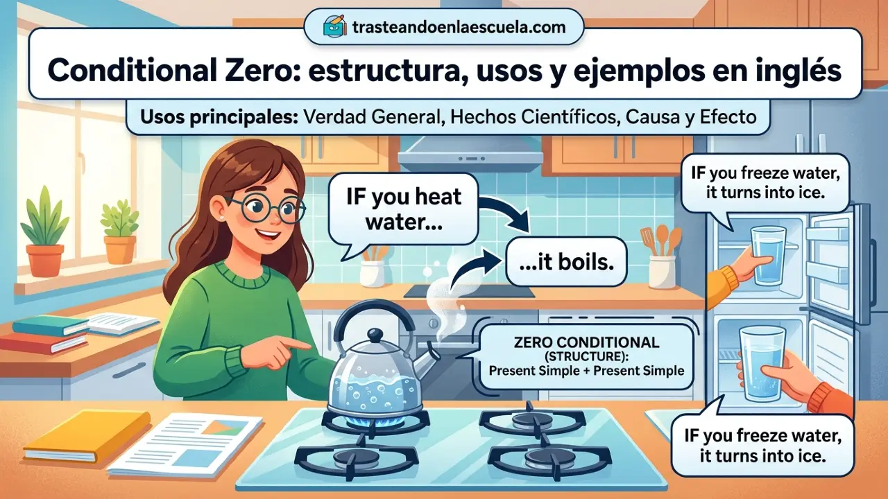 Conditional Zero: estructura, usos y ejemplos en inglés