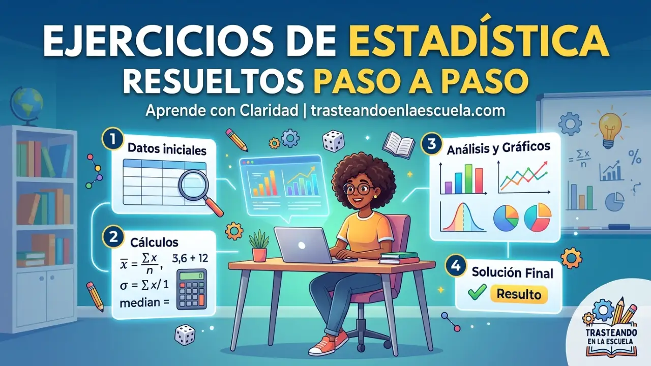 Ejercicios de estadística resueltos paso a paso