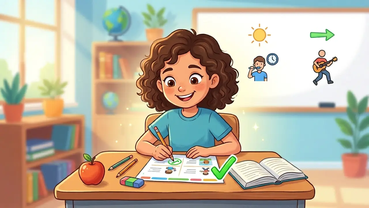 Ejercicios present simple y continuous con soluciones