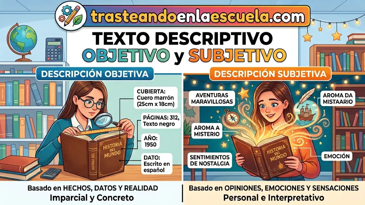 El texto descriptivo: objetivo y subjetivo