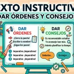 El texto instructivo: dar órdenes y consejos