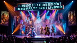 Elementos de la representación: escenografía, vestuario e iluminación