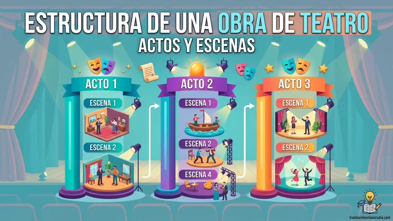 Estructura de una obra de teatro: actos y escenas