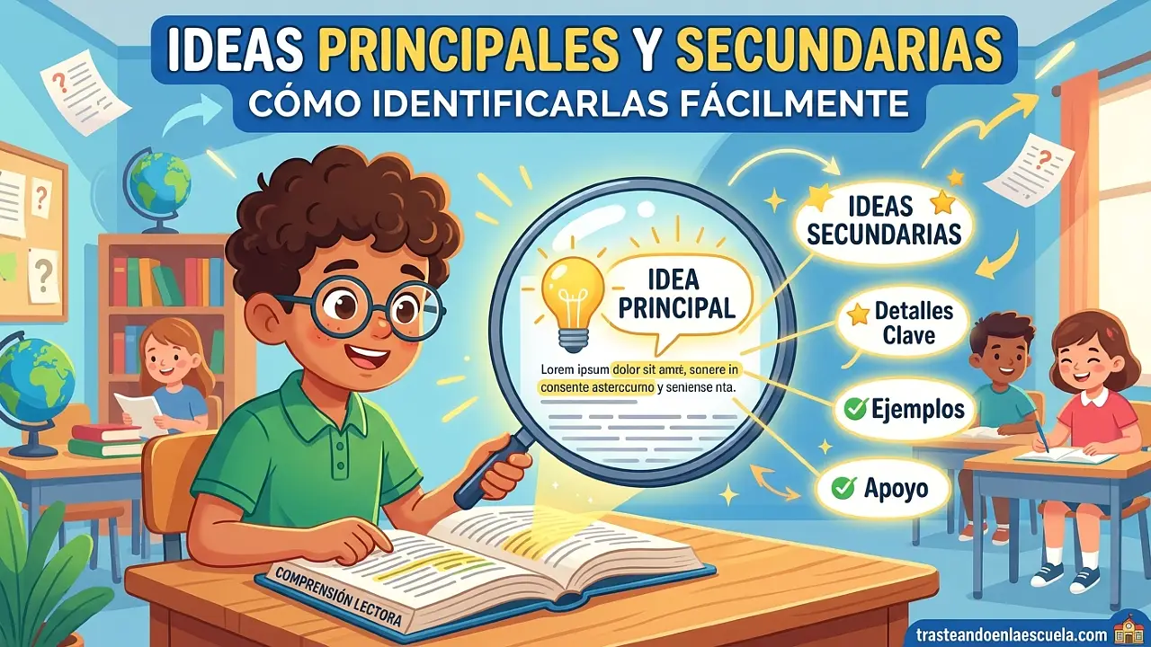 Idea principal y secundarias: cómo identificarlas fácilmente