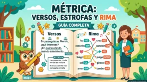 La métrica: versos, estrofas y rima - Guía completa