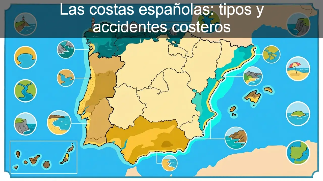 Las costas españolas: tipos y accidentes costeros