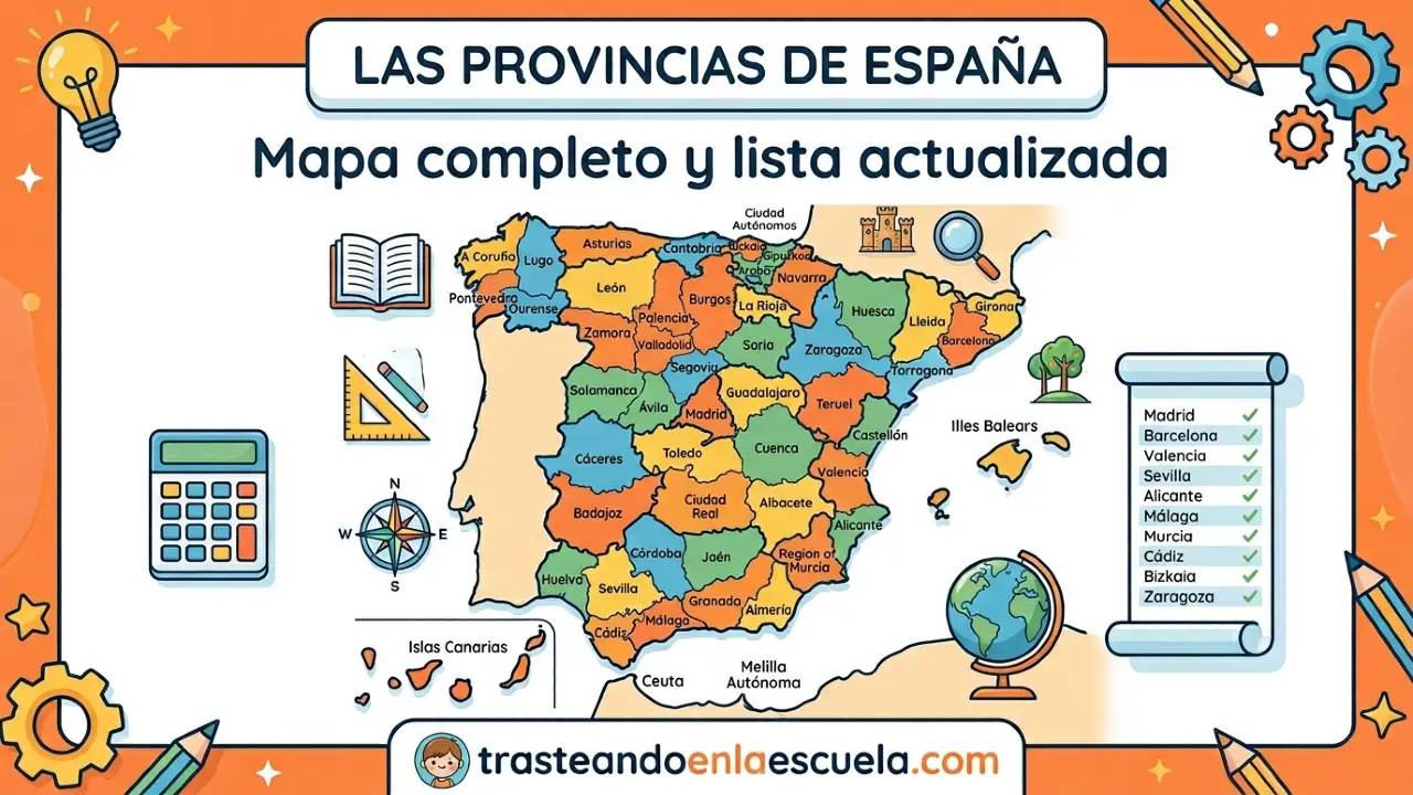 Las provincias de España: mapa completo y lista actualizada