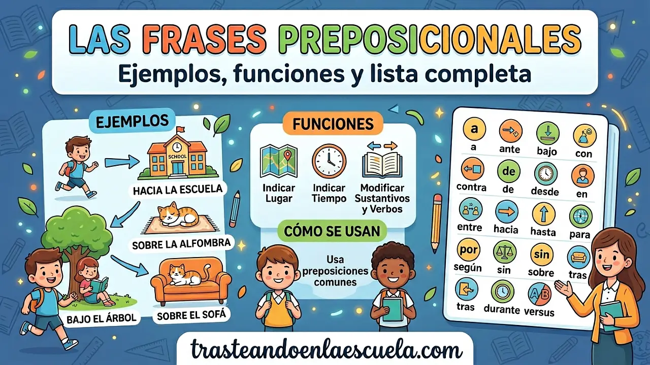 Locuciones preposicionales: ejemplos, funciones y lista completa
