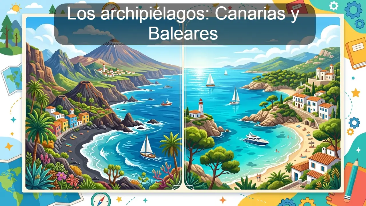 Los archipiélagos: Canarias y Baleares